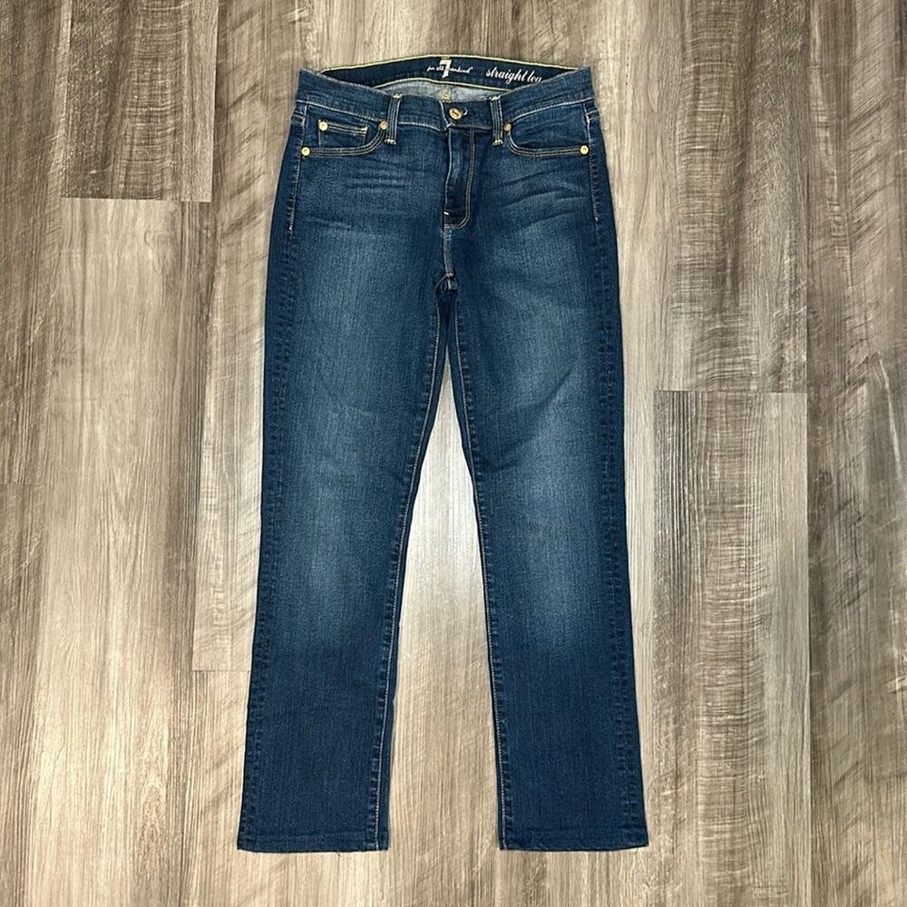 7 For All Mankind Straight Leg Jeans - 28